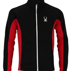 NWT Spyder Men’s Black/Red Zip Up Sweater